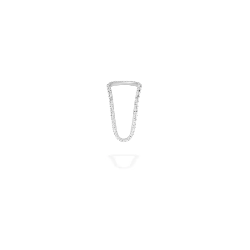 Aurora Ring Full Pavé White Gold & Diamonds sold by The Jewelry Edit