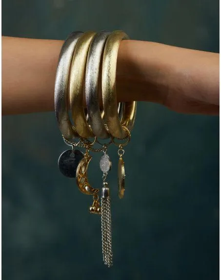 Mixed Bangle Stack sold by The Jewelry Edit product image thumbnail 2