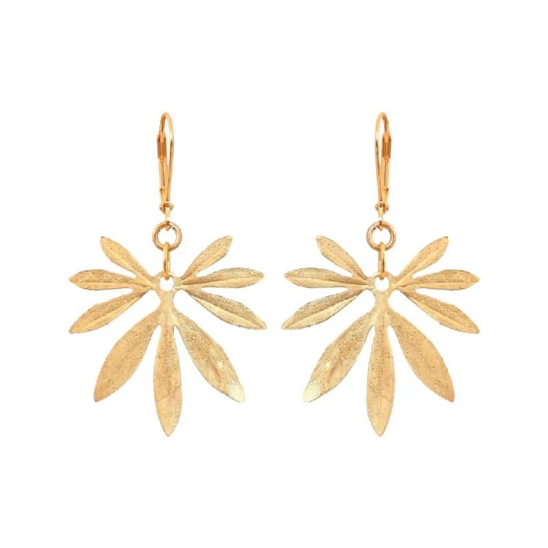 Gold Bambu Earrings sold by The Jewelry Edit