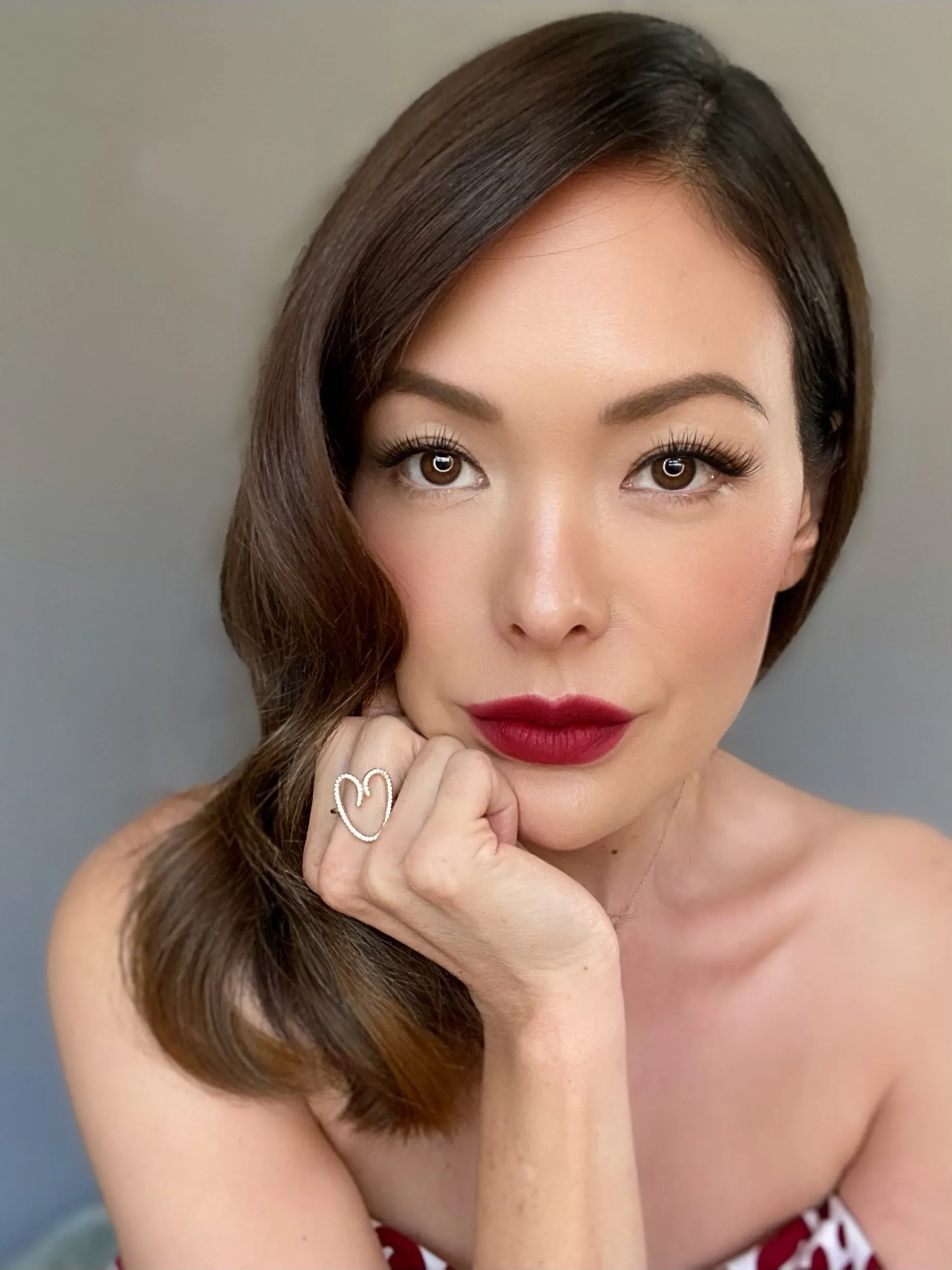 Diamond Open Heart Ring sold by The Jewelry Edit product image thumbnail 5