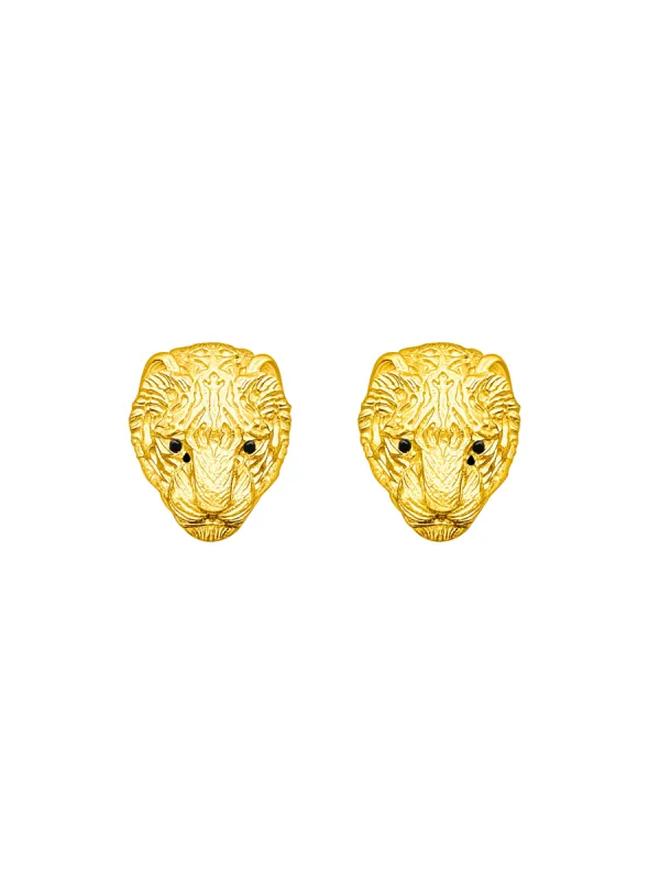 Huli Tiger Earrings sold by The Jewelry Edit
