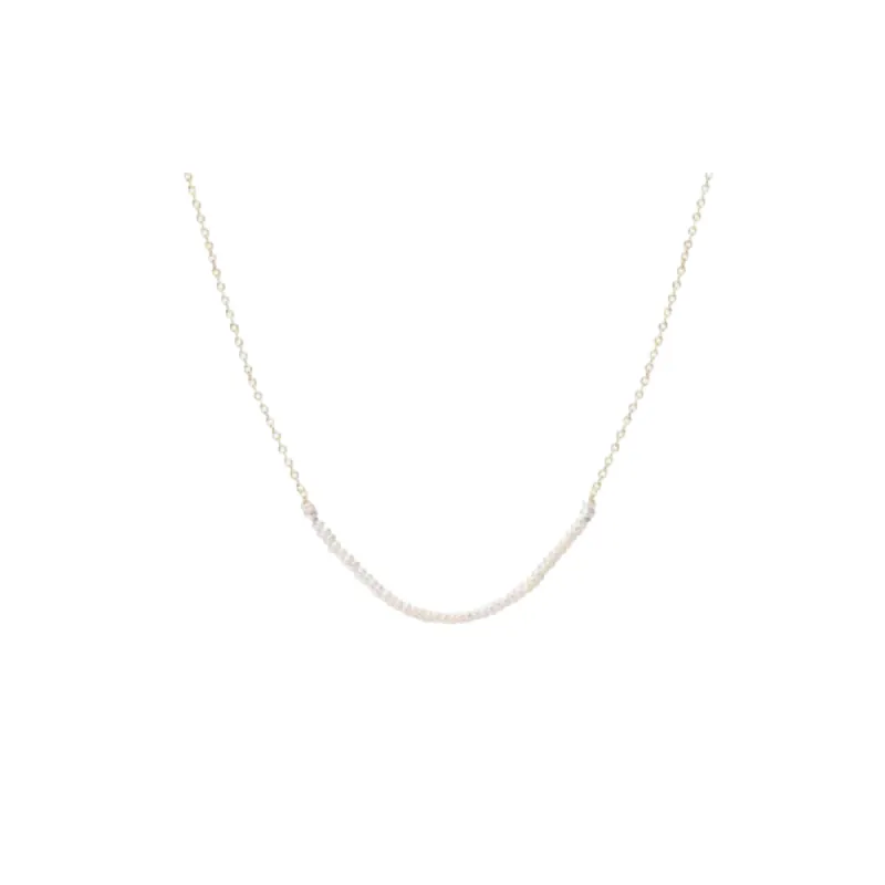 Pearl Arc Necklace sold by The Jewelry Edit