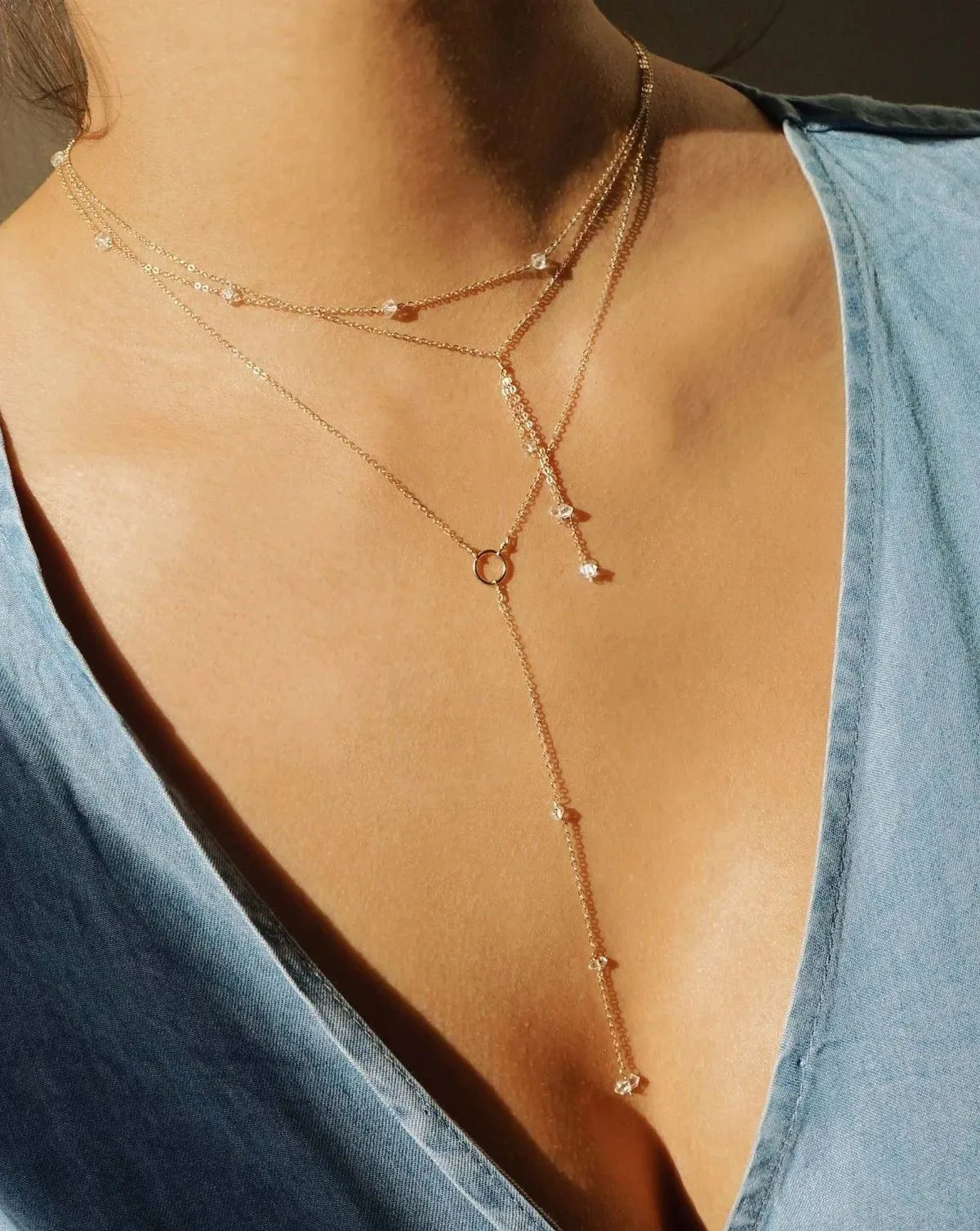 Chatoyant Herkimer Necklace sold by The Jewelry Edit product image thumbnail 2