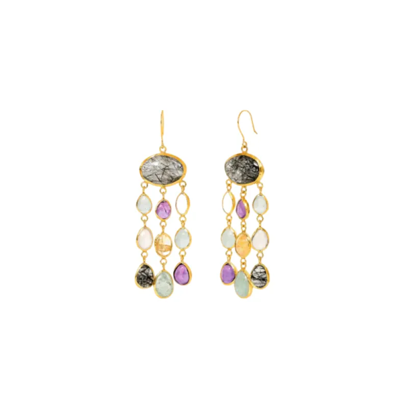 Anosha Multi Drop Earrings sold by The Jewelry Edit
