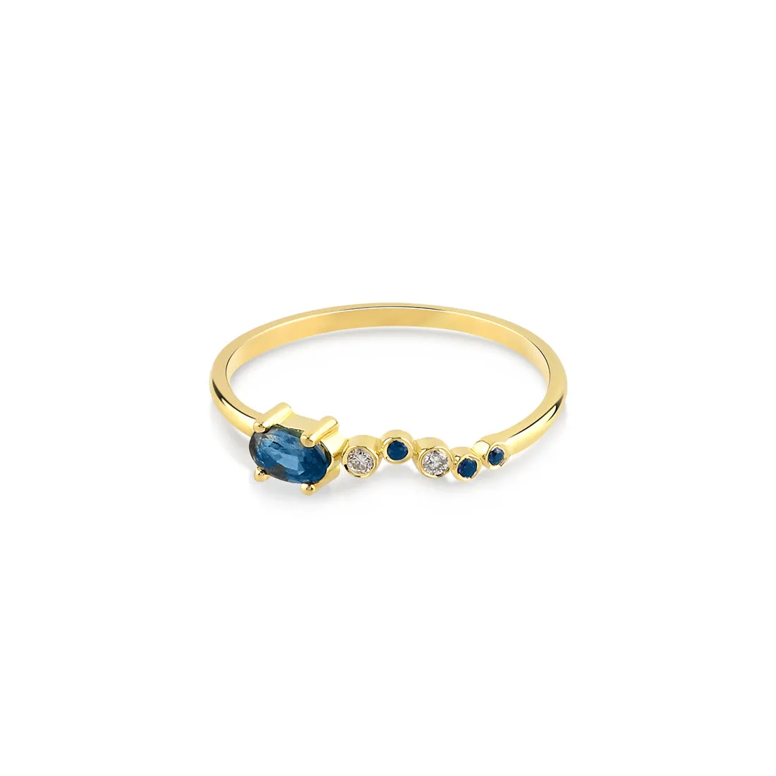 Seraphina Wing Ring - Sapphire sold by The Jewelry Edit product image thumbnail 2