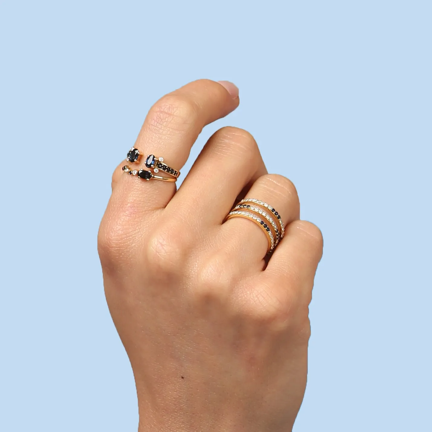 Seraphina Wing Ring - Sapphire sold by The Jewelry Edit product image thumbnail 3