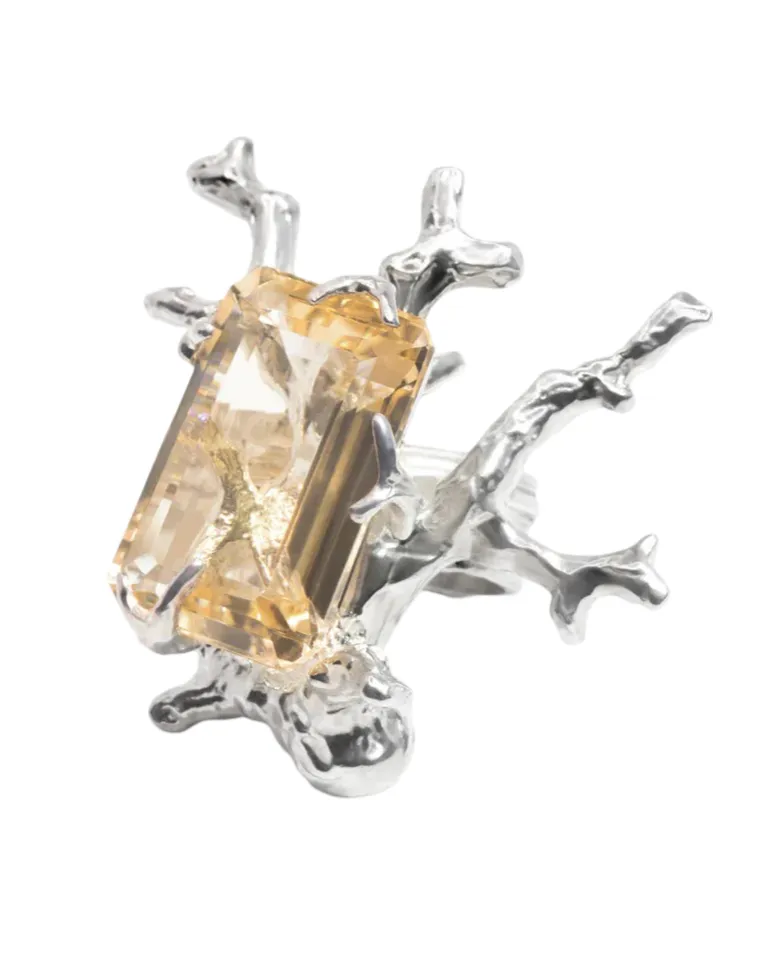 Signature Coral Ring sold by The Jewelry Edit