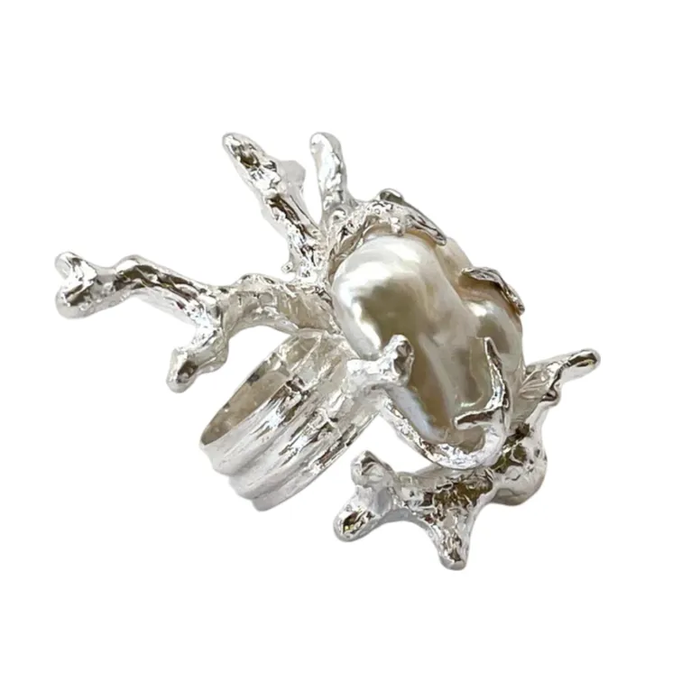 Signature Coral Ring 2.0 sold by The Jewelry Edit