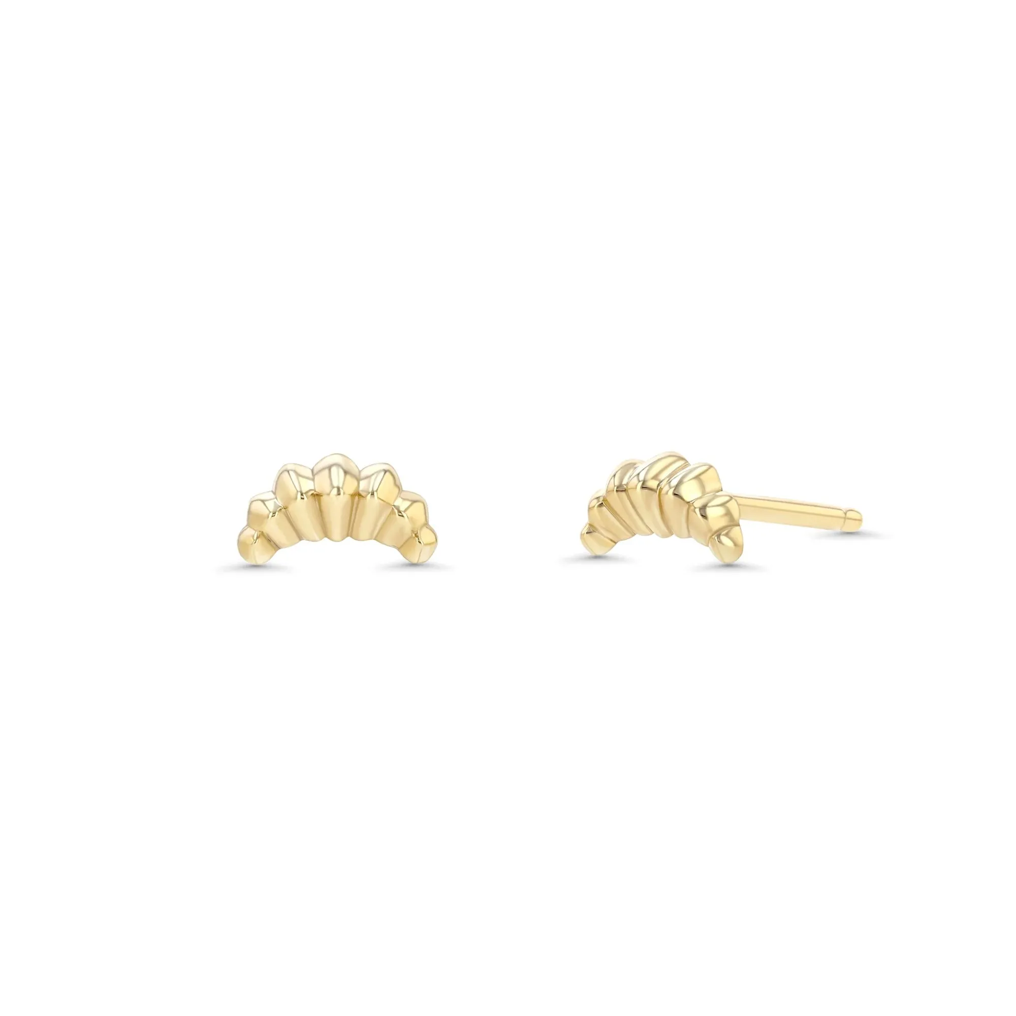 Croissant Stud (Single) sold by The Jewelry Edit
