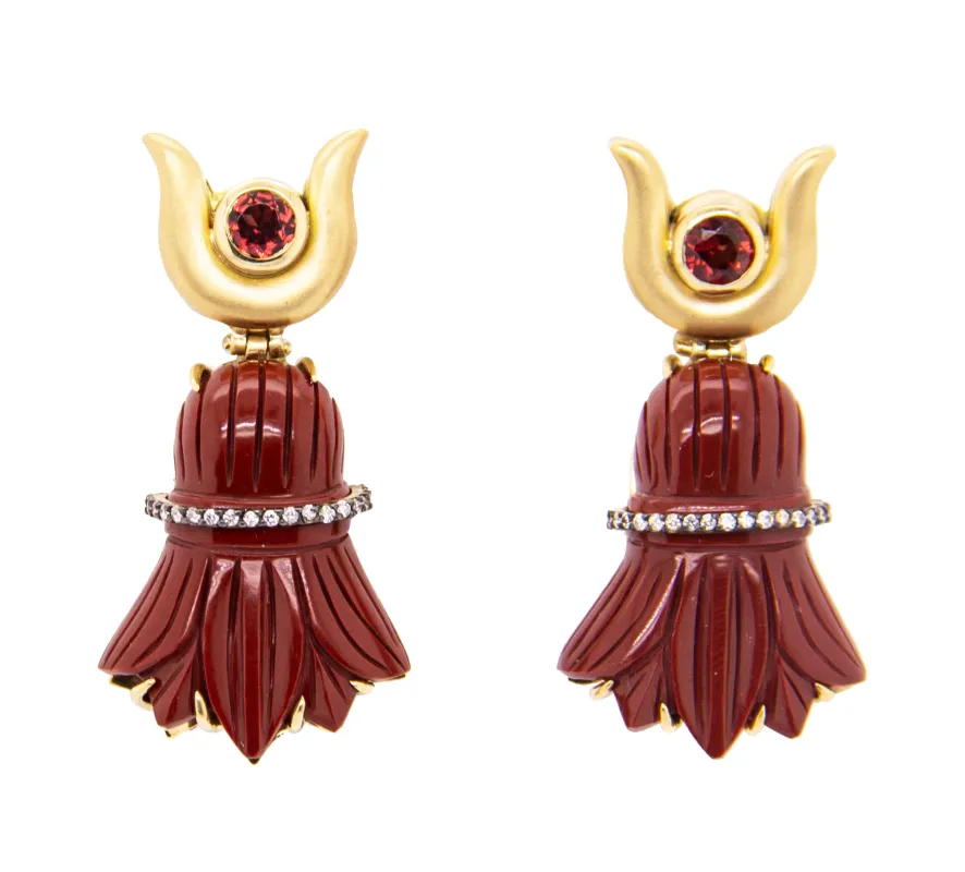 Egypt miniature earrings sold by The Jewelry Edit