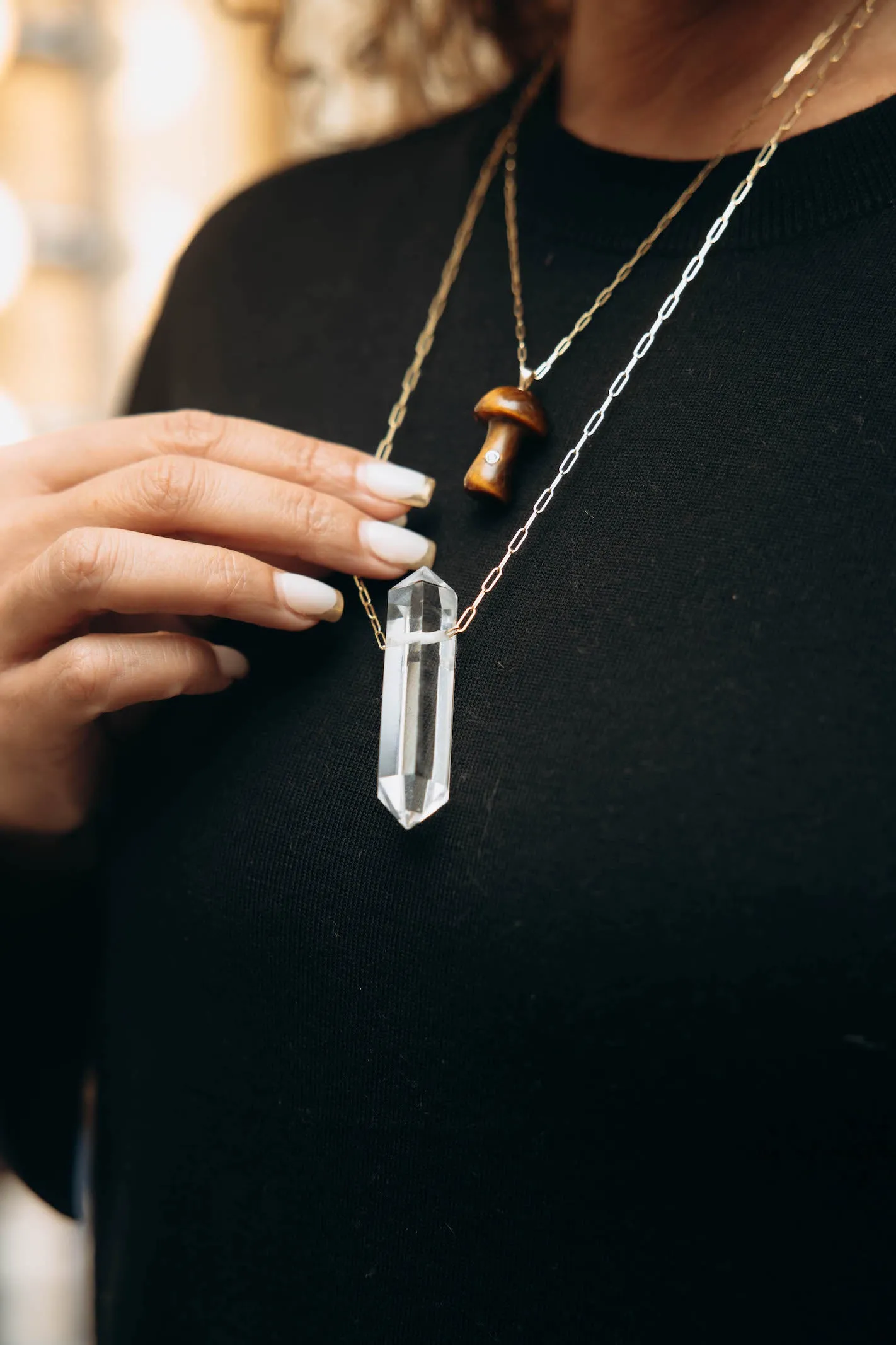 Moonlight Mushroom Necklace sold by The Jewelry Edit product image thumbnail 5