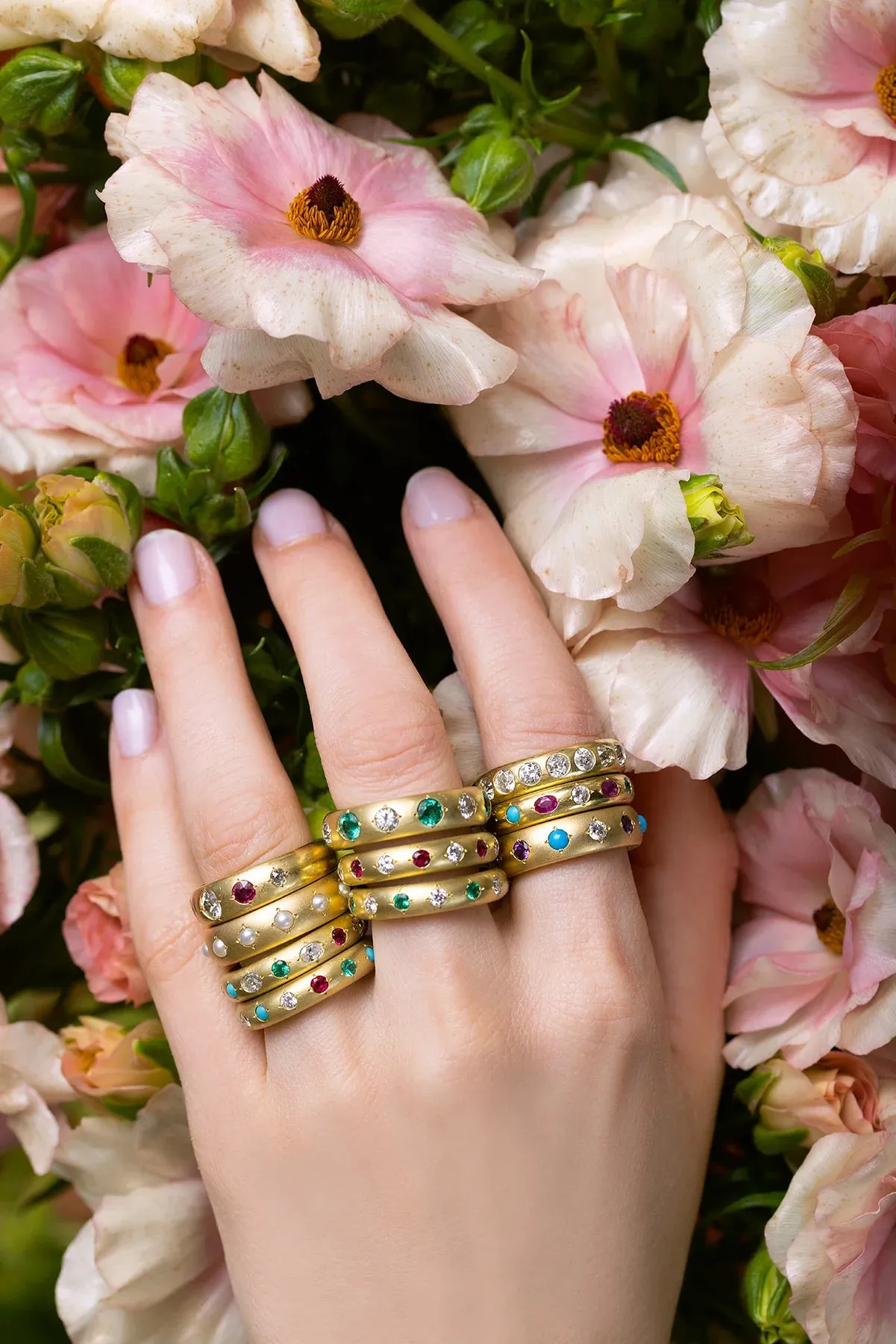 Emerald and Diamond Band sold by The Jewelry Edit product image thumbnail 3