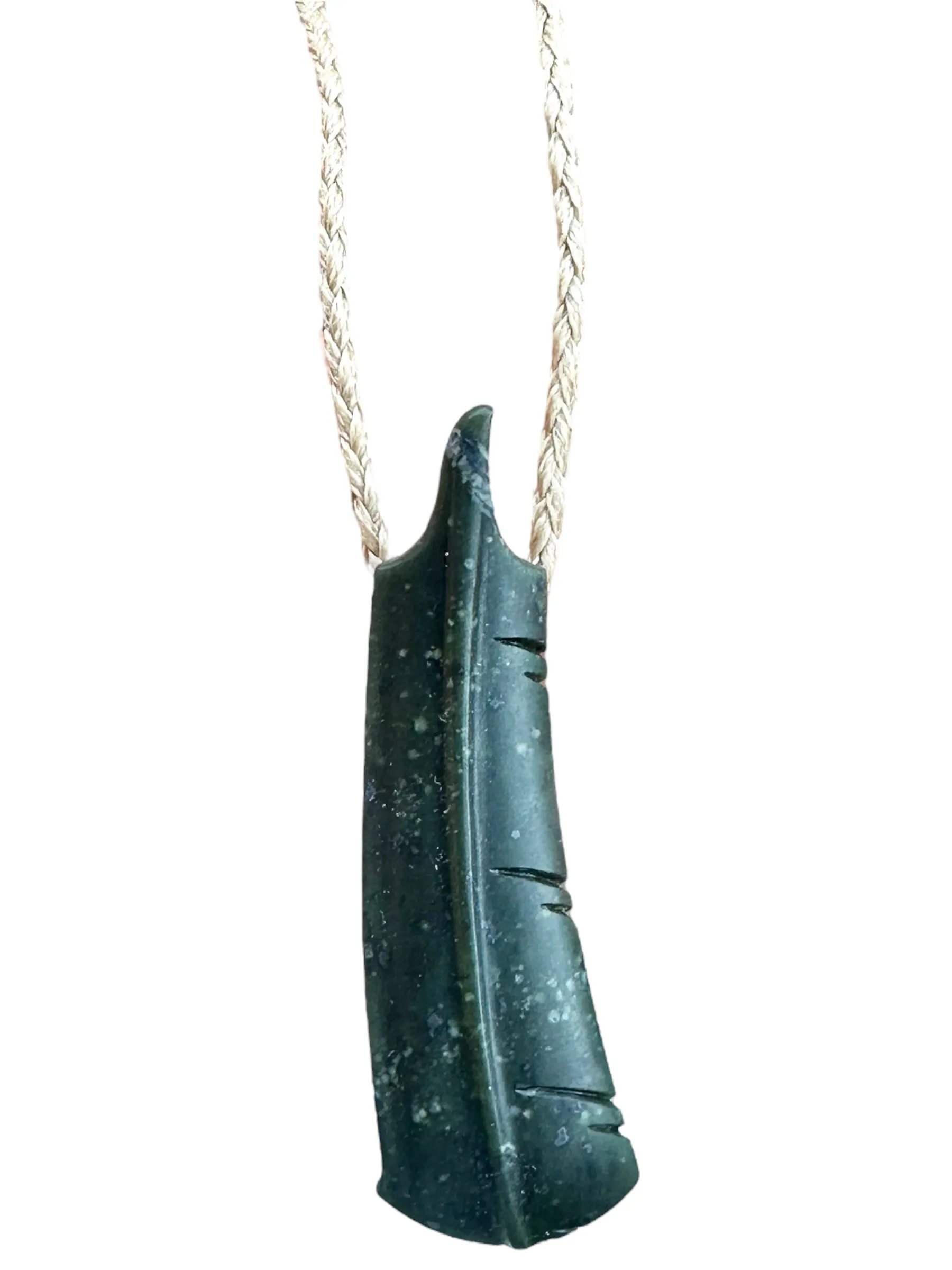 Serpentine Pounamu Feather sold by The Jewelry Edit product image thumbnail 2