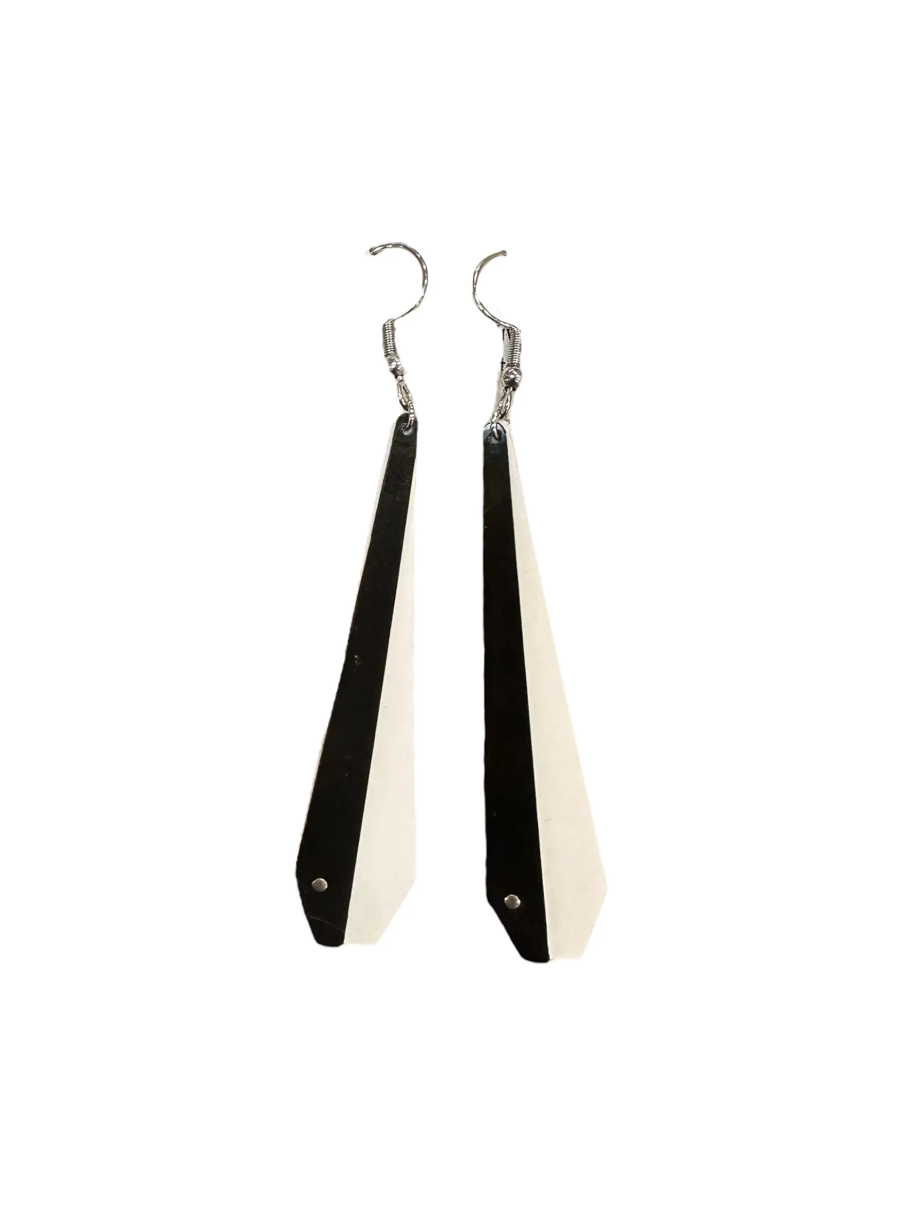 Pīwakawaka Fantail Feather Earrings sold by The Jewelry Edit