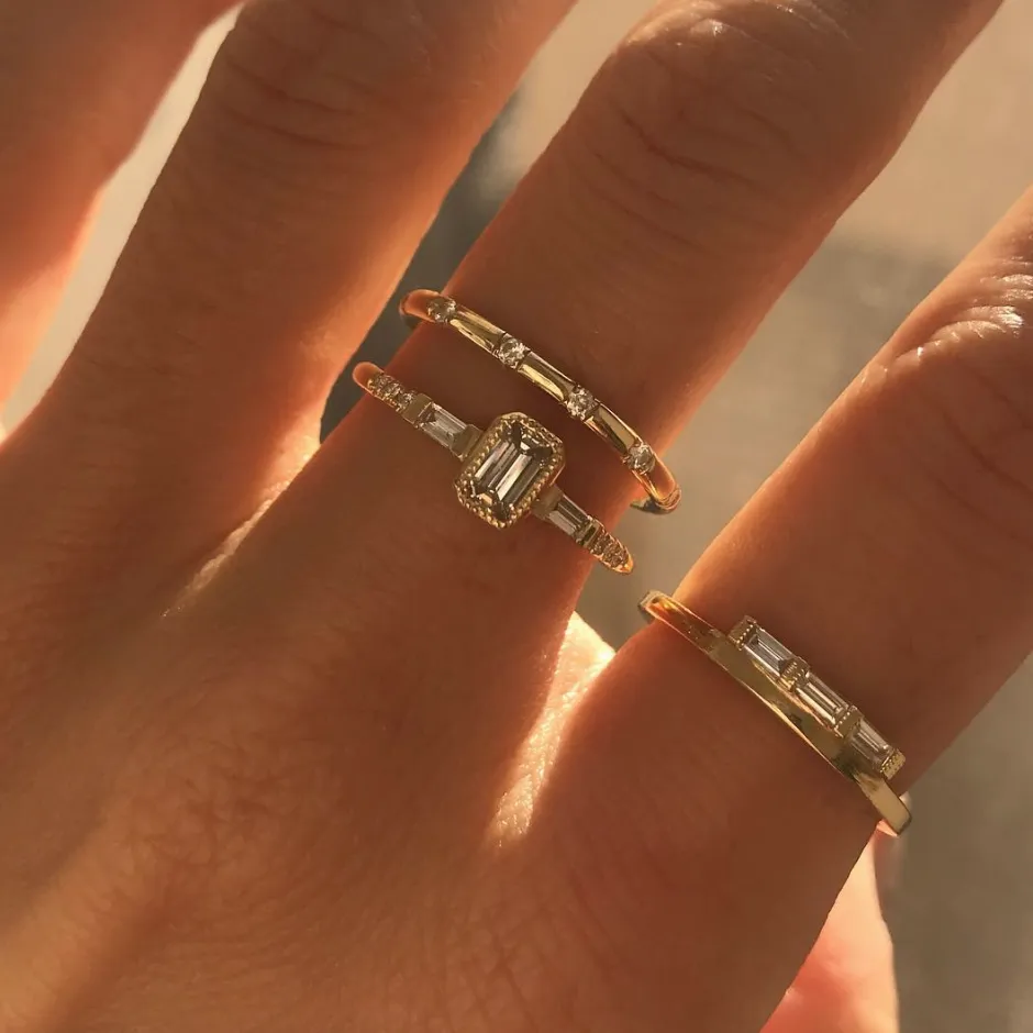 Diamond Dot Ring sold by The Jewelry Edit product image thumbnail 3