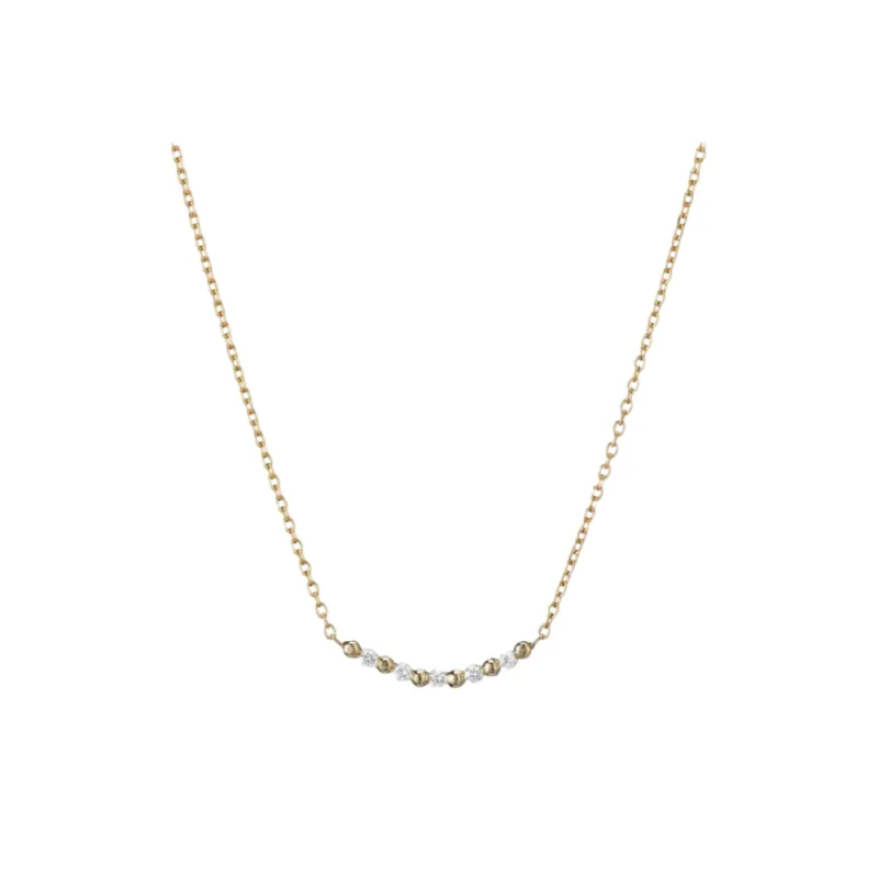 Diamond Pizzicato Necklace sold by The Jewelry Edit