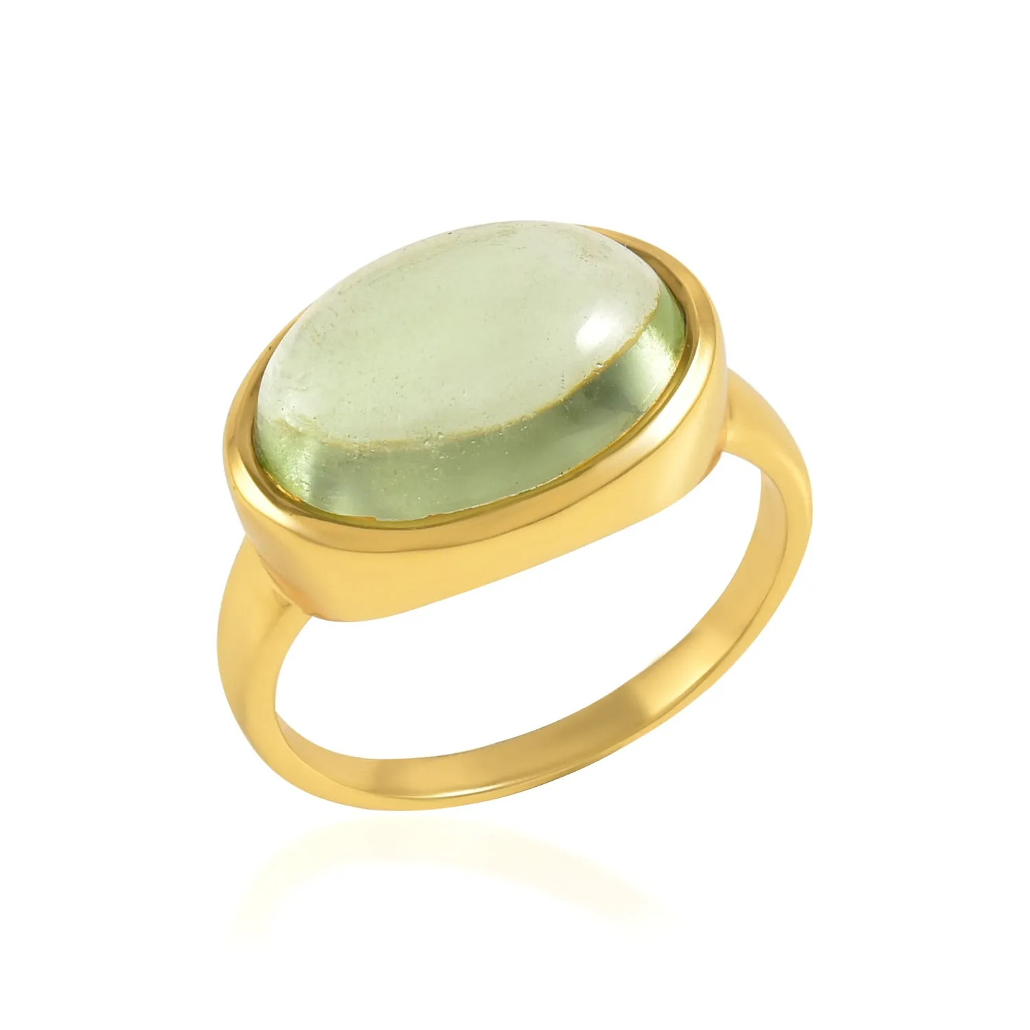 Sian Ring Soft Green sold by The Jewelry Edit