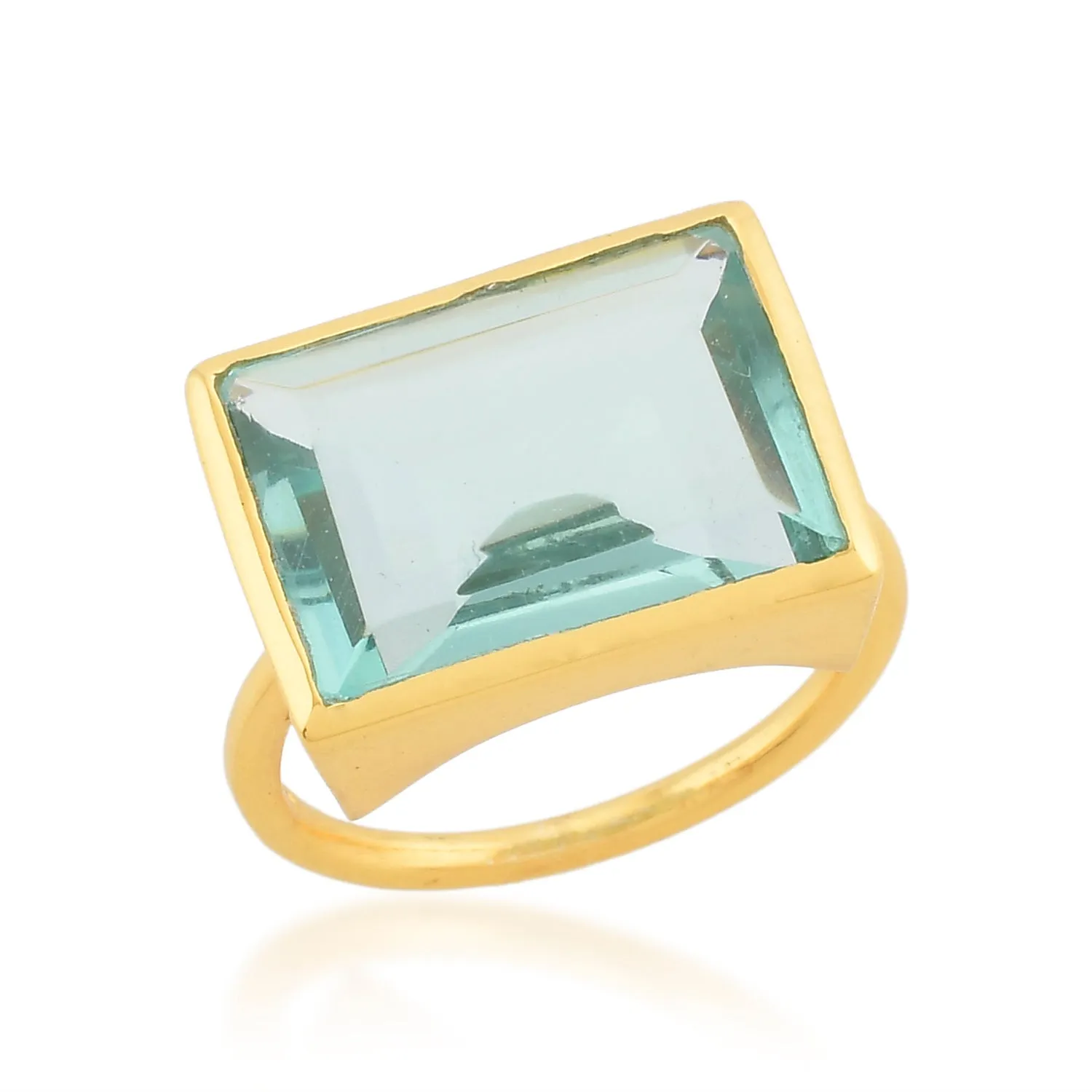 Lenny Ring in Light Blue sold by The Jewelry Edit