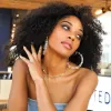 XL Clear Lucite Bamboo Hoops sold by The Jewelry Edit