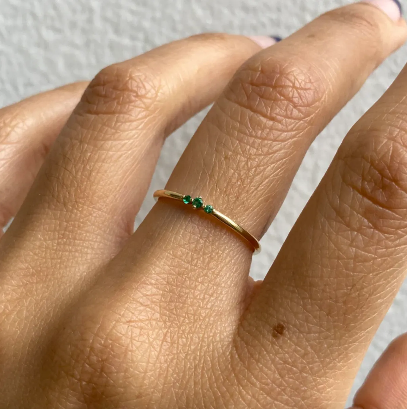 Emerald Tres Ring sold by The Jewelry Edit product image thumbnail 2