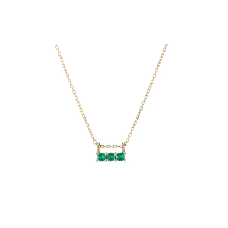 3S Emerald Necklace sold by The Jewelry Edit