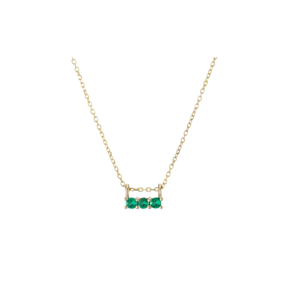 3S Emerald Necklace sold by The Jewelry Edit