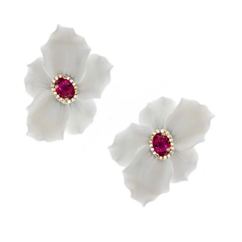 Flor Earrings sold by The Jewelry Edit