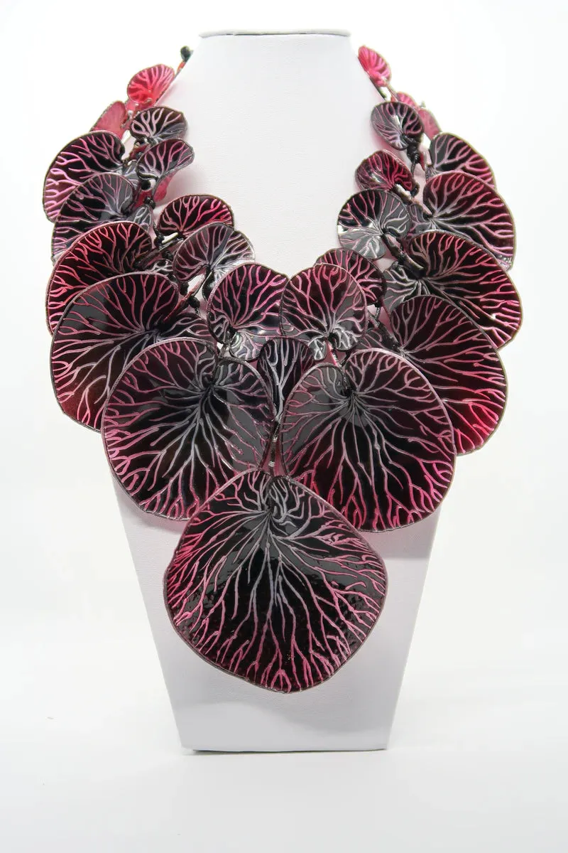 Coccoloba Leaves Necklace sold by The Jewelry Edit