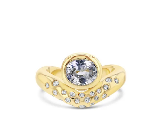 Speed of Light Ring - Purple Sapphire sold by The Jewelry Edit