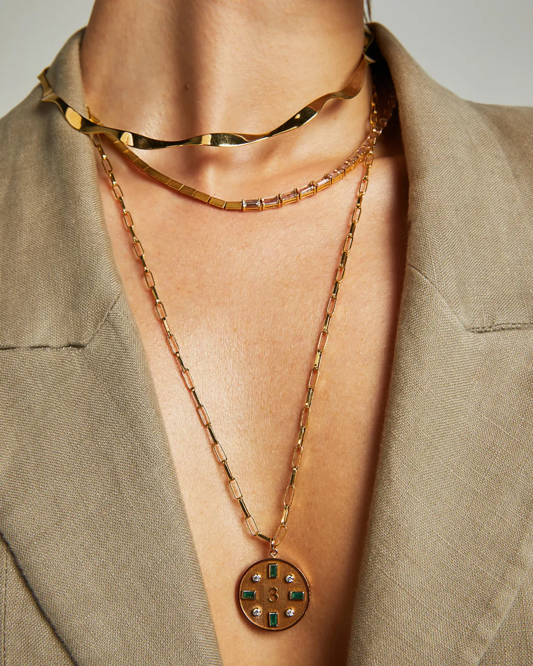 Duo Morganite Necklace sold by The Jewelry Edit product image thumbnail 2