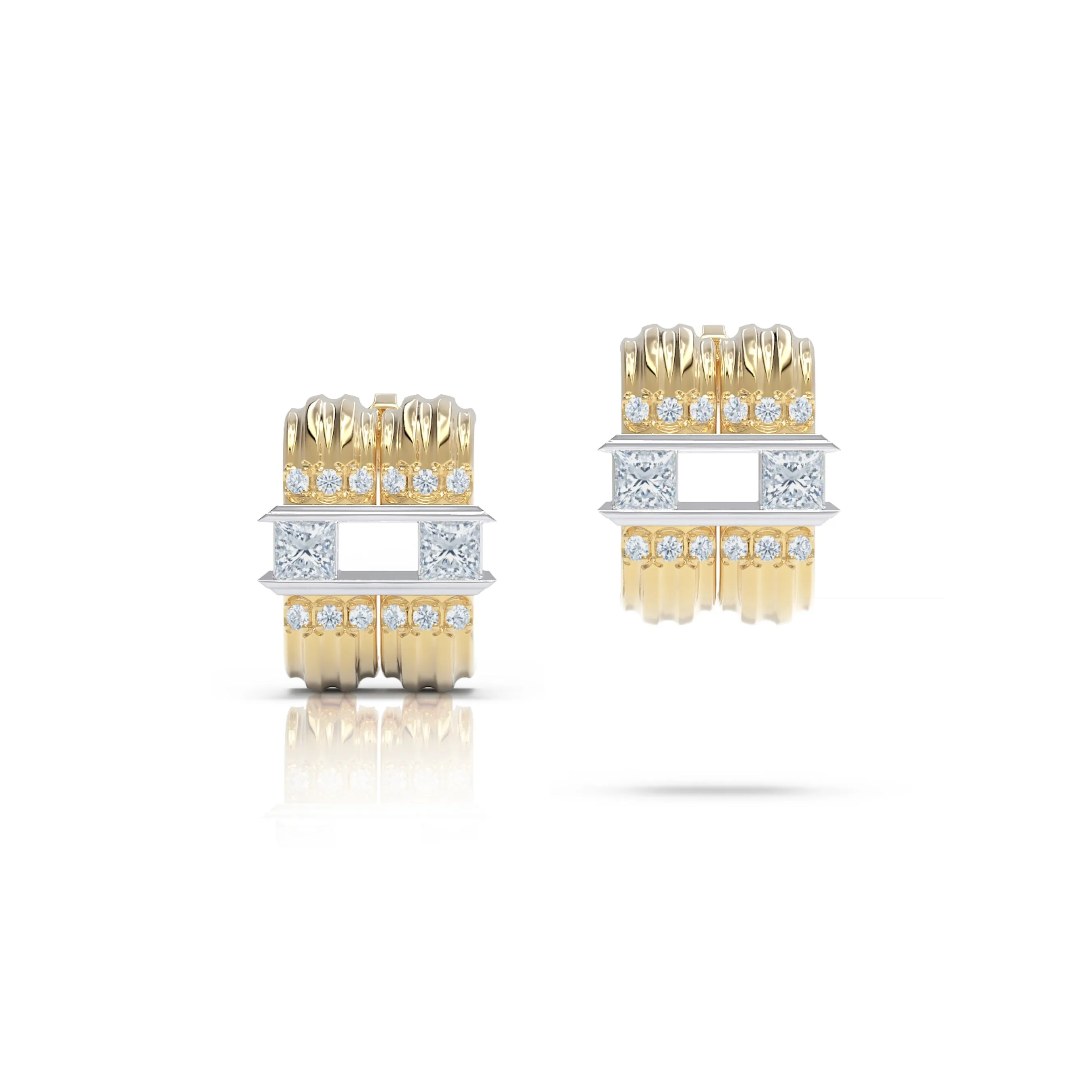 The Fluted Duet sold by The Jewelry Edit