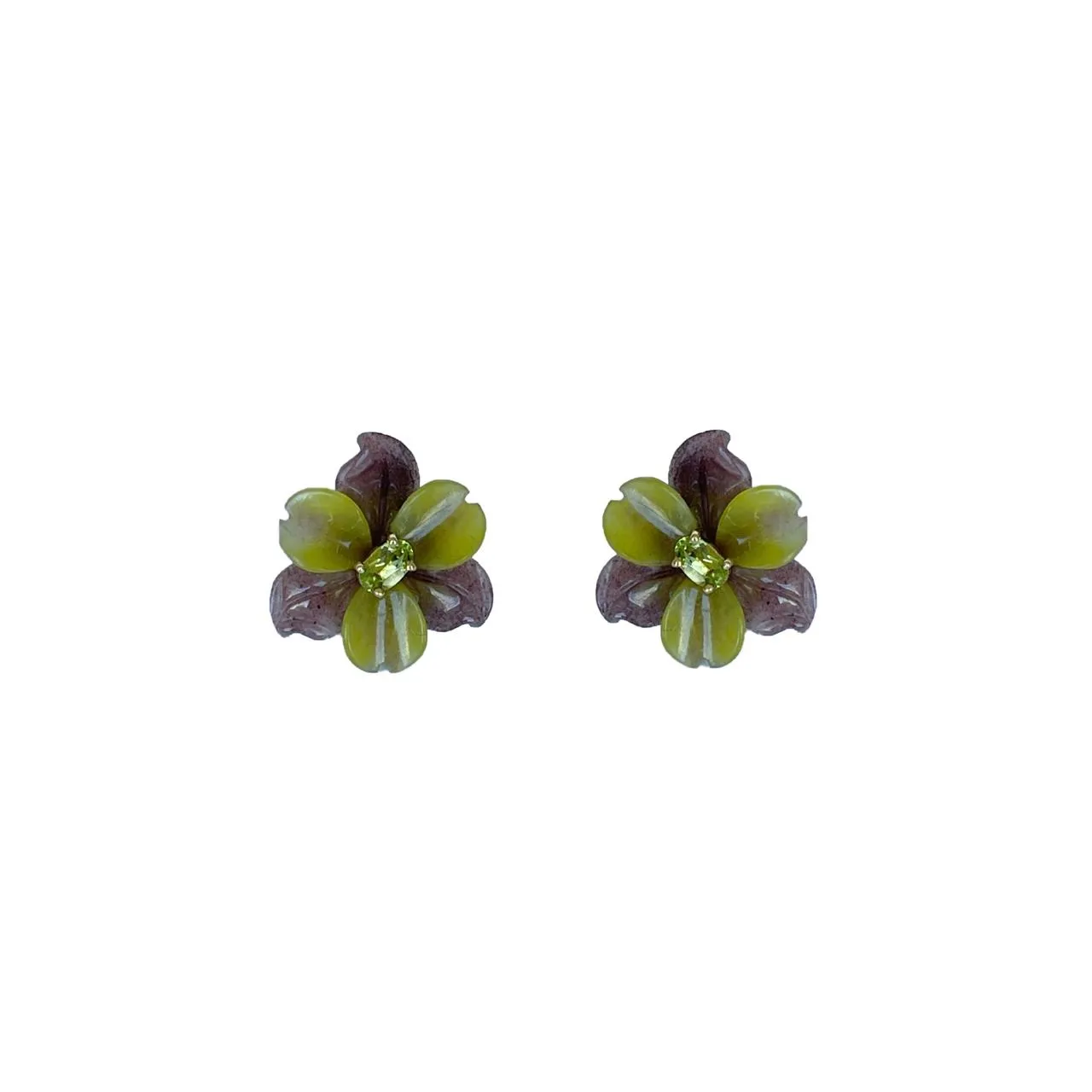 Violet Aventurine Earrings sold by The Jewelry Edit