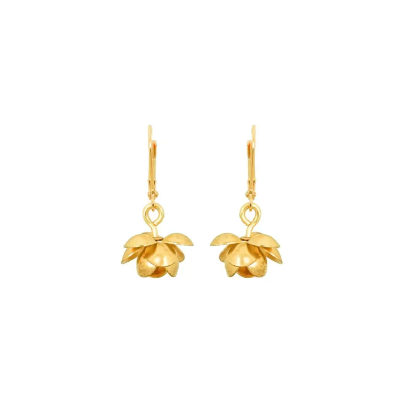 Lotus Earrings sold by The Jewelry Edit