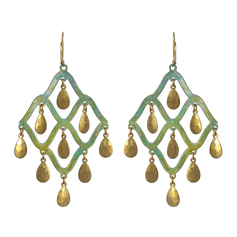 Verdigris Taru Earrings made by The Jewelry Edit