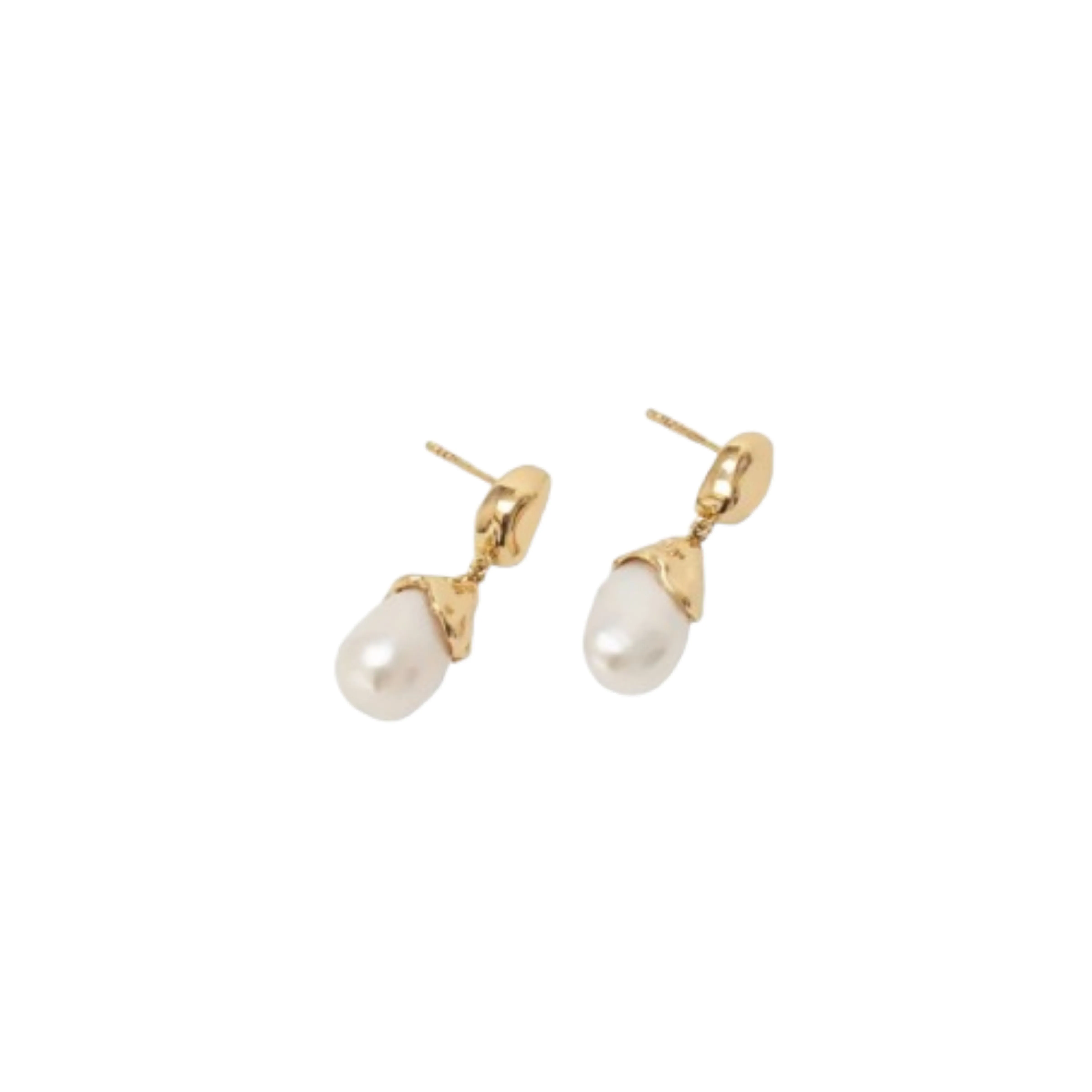 Pearl Drop Earring in Gold sold by The Jewelry Edit product image thumbnail 2
