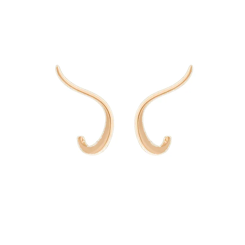 Pair of Halo Earrings | Rose Gold sold by The Jewelry Edit