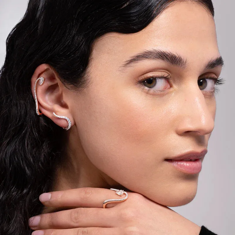 Pair of Halo Earrings | Diamonds sold by The Jewelry Edit product image thumbnail 4