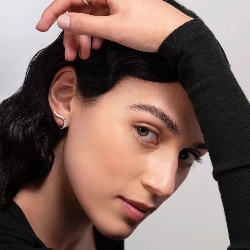 Pair of Halo Earrings | Diamonds sold by The Jewelry Edit product image thumbnail 5