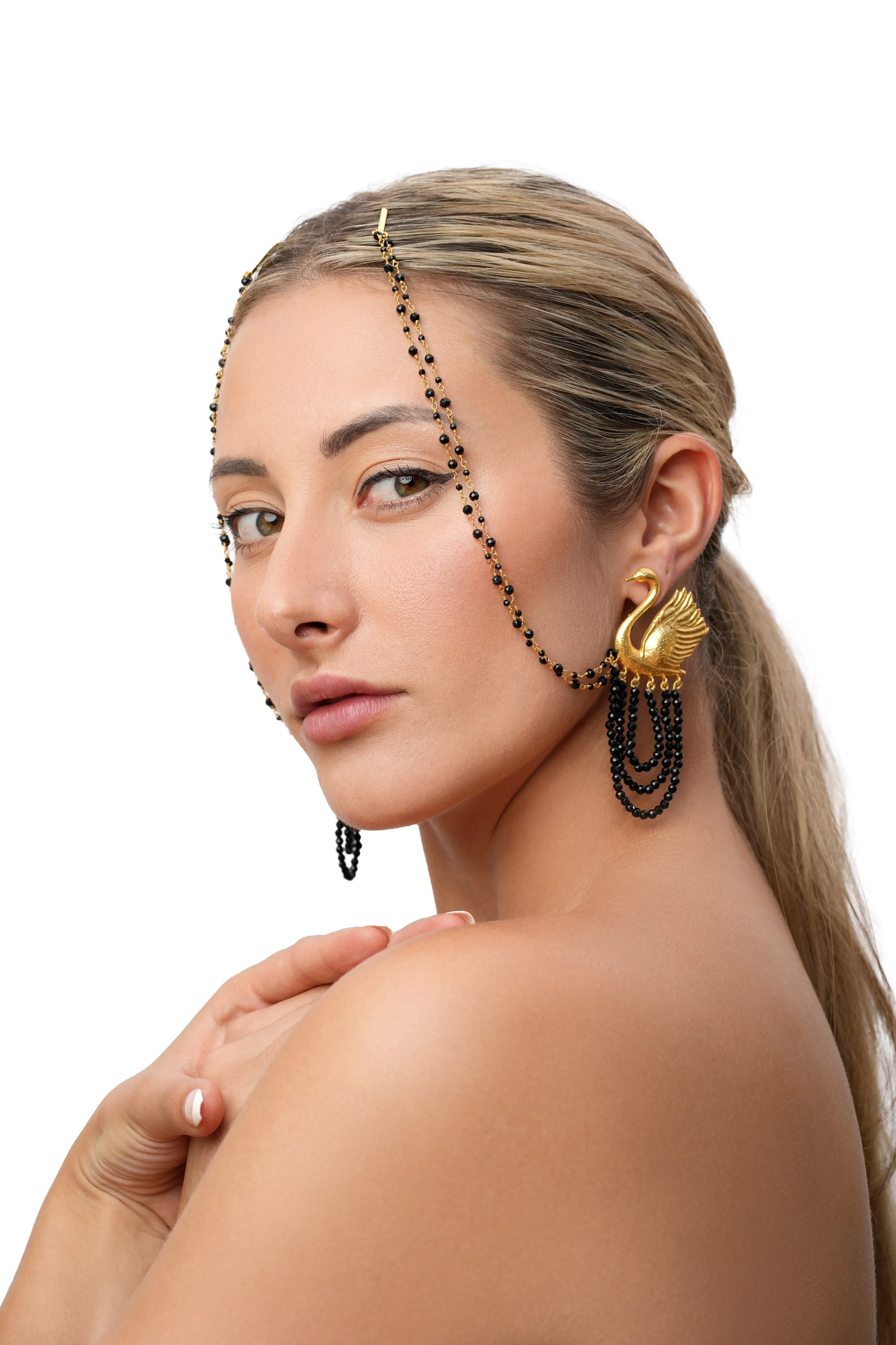 Swan Earrings sold by The Jewelry Edit product image thumbnail 3