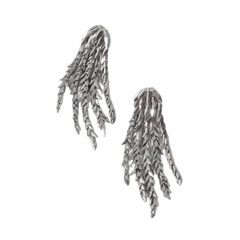 Morrigan Earrings Silver made by The Jewelry Edit