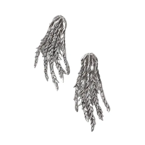 Morrigan Earrings Silver sold by The Jewelry Edit