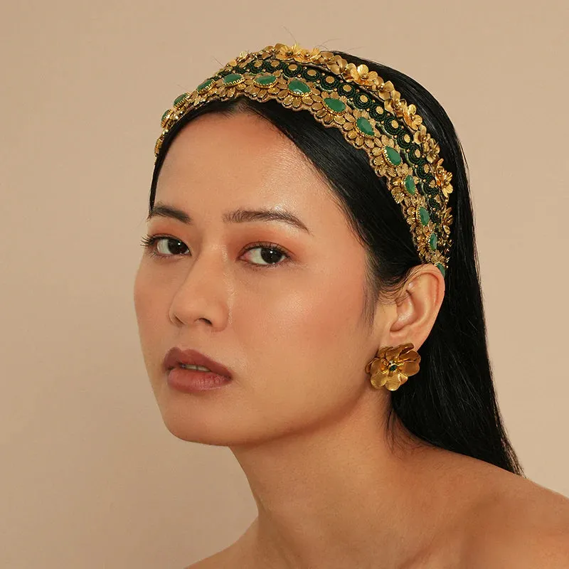 Jemena Earrings Emerald sold by The Jewelry Edit product image thumbnail 3