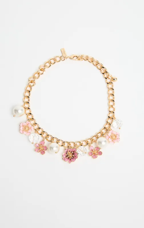 The Esperanza Necklace - Pink sold by The Dirty Chic