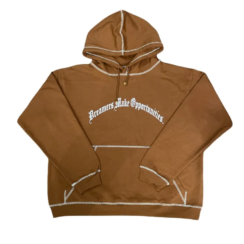 BROWN DREAMERS HOODIE. sold by DMO