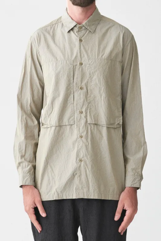 Cotton Typewriter Work Shirt Gray sold by Curio