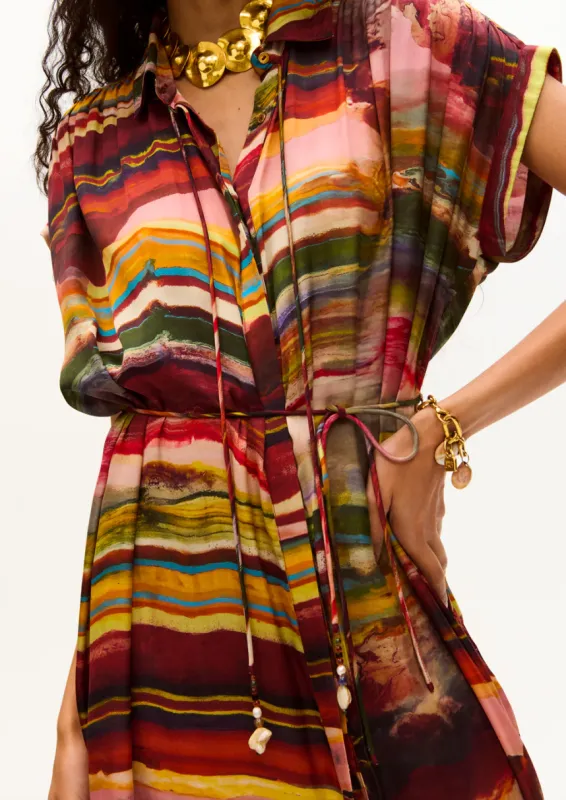 Valerie Kaftan Ruby Marble print sold by Curio