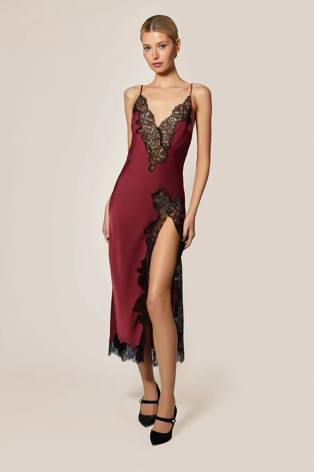 Giselle Midi Slip Dress sold by Curio