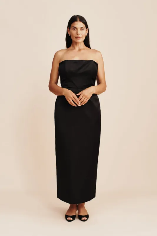 Romeo Strapless Dress Black (Final Sale) sold by Curio