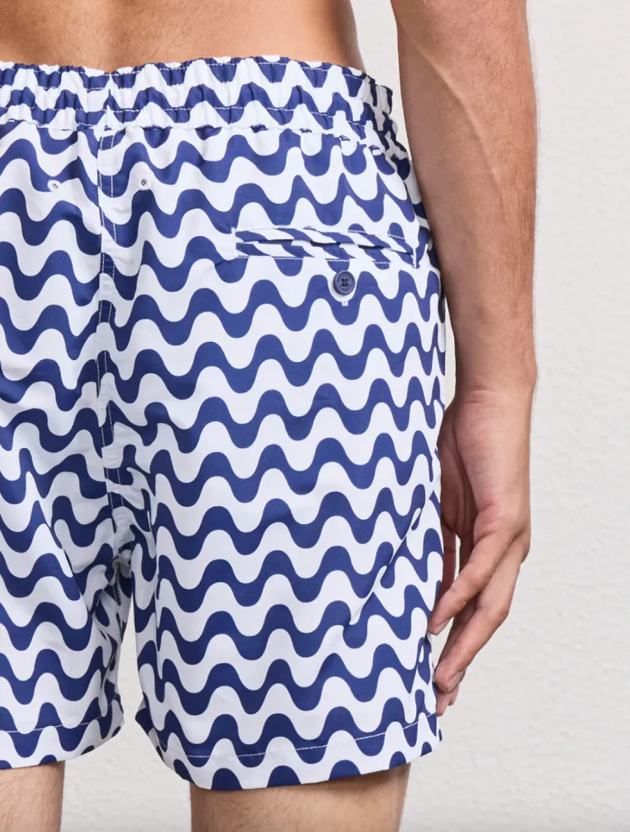 Rio Swim Shorts Copacabana Print Navy sold by Curio product image thumbnail 3