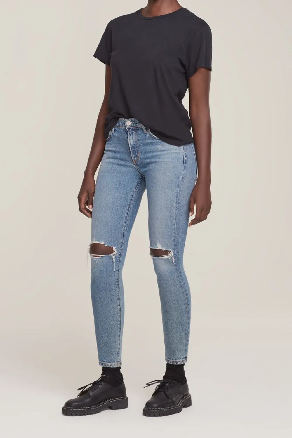Sophie Mid Rise Ankle Jean (Final Sale) sold by Curio